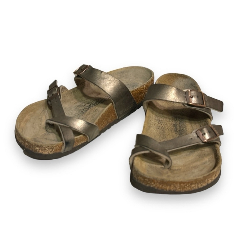 BIRKENSTOCK Birko-Flor Mayari Metallic Bronze Sandals